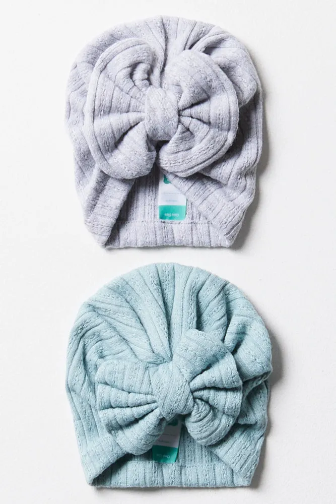 2 Pack Turbans Blue & Grey sold by Ackermas