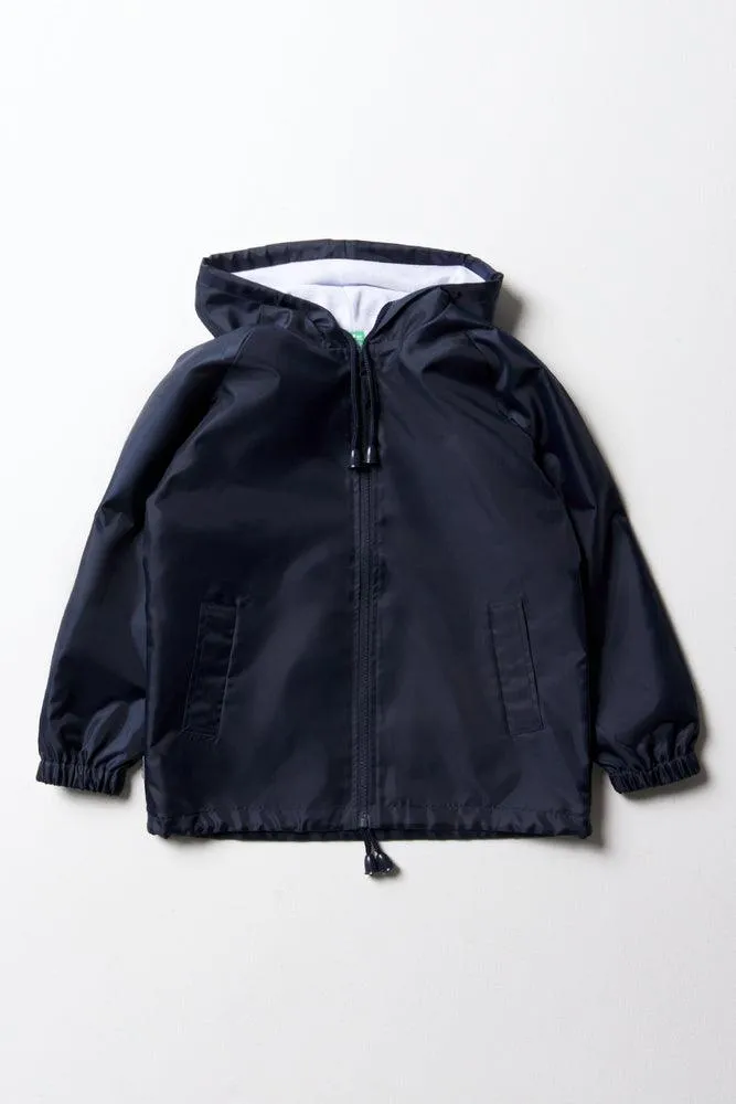 Unisex School Rain Jacket Navy sold by Ackermas
