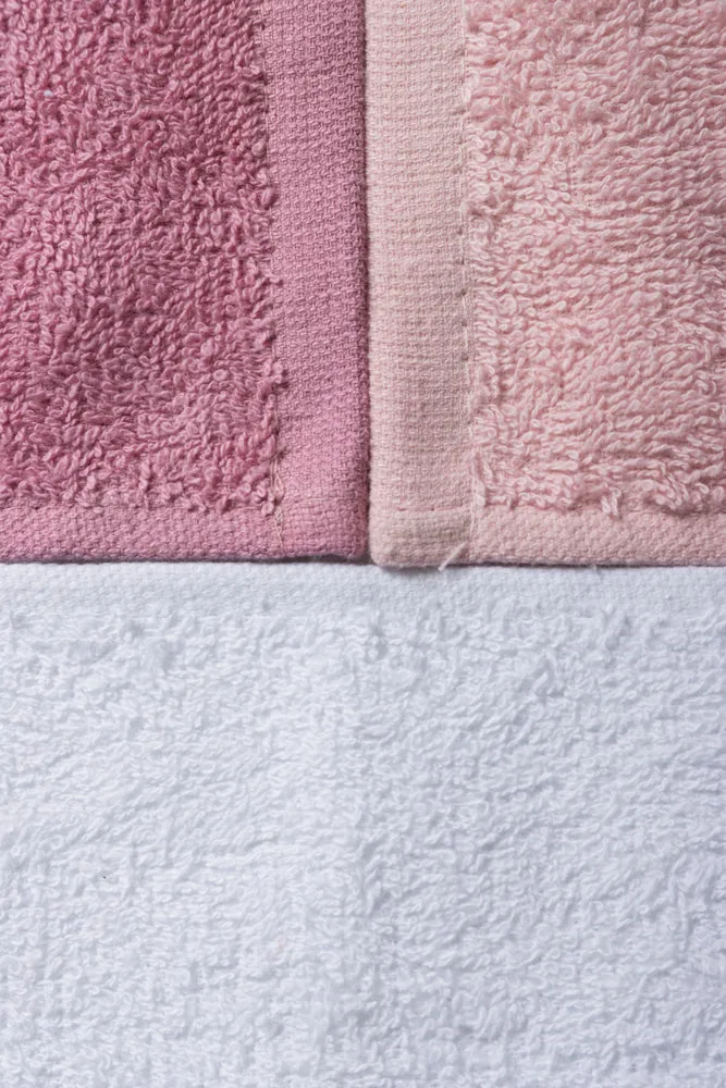 3 Pack Face Cloths Pink & White sold by Ackermas product image thumbnail 2