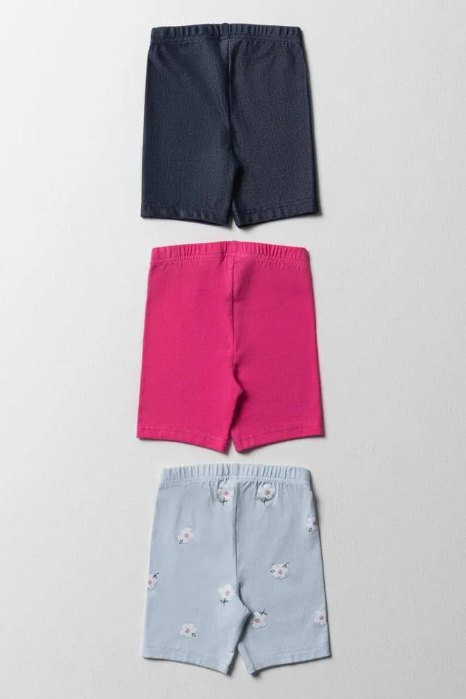 3 Pack Cycle Shorts Pink & Blue sold by Ackermas product image thumbnail 3