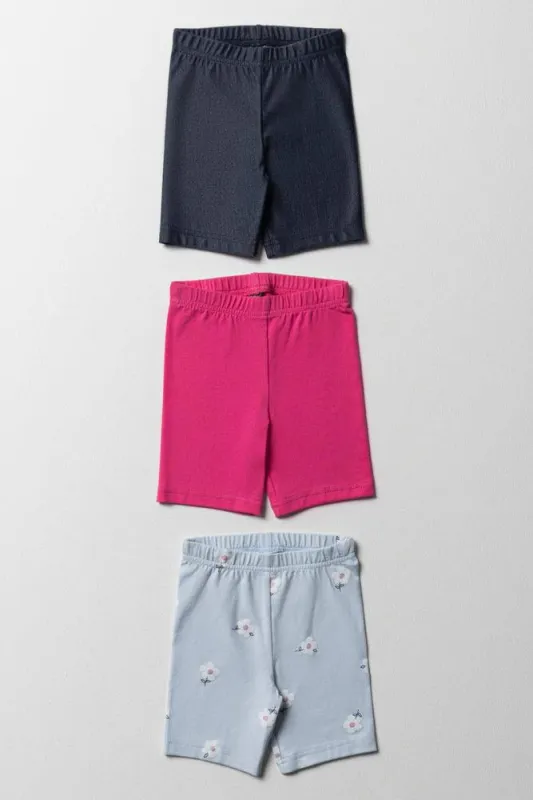3 Pack Cycle Shorts Pink & Blue sold by Ackermas