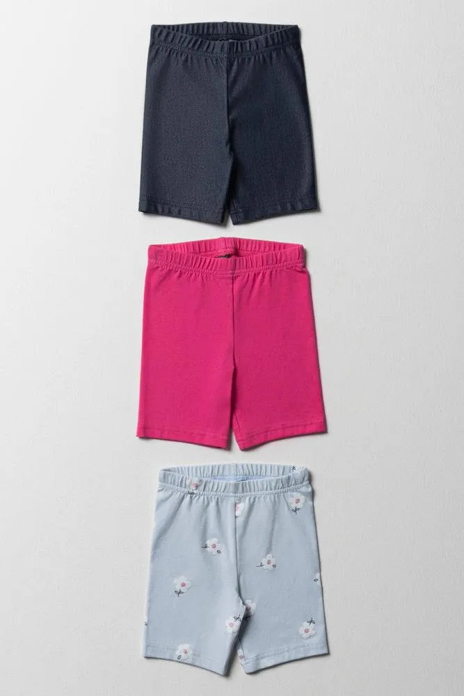 3 Pack Cycle Shorts Pink & Blue sold by Ackermas