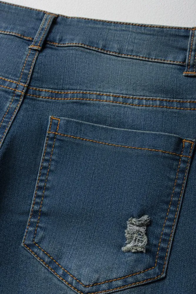 Rip And Repair Skinny Denim Jeans Light Wash sold by Ackermas product image thumbnail 3