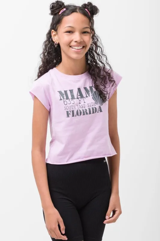 Miami T-Shirt Pink sold by Ackermas