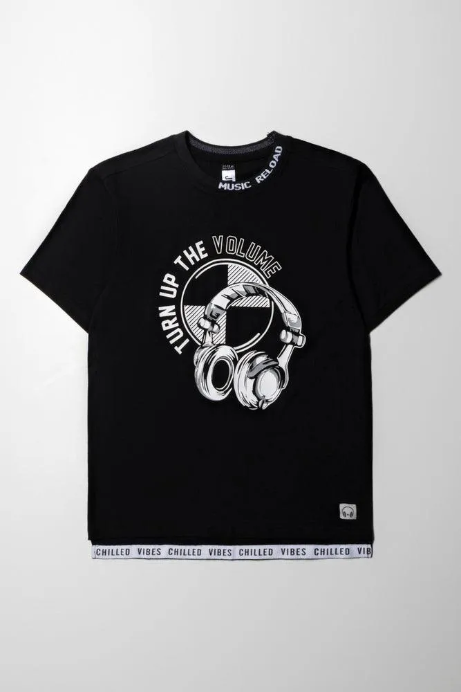 Short Sleeve T-Shirt Black sold by Ackermas