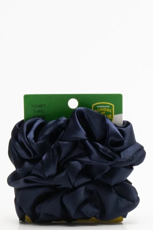 4 Pack Silky Scrunchies Navy sold by Ackermas