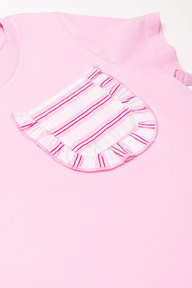 Pocket T-Shirt Light Pink sold by Ackermas product image thumbnail 2