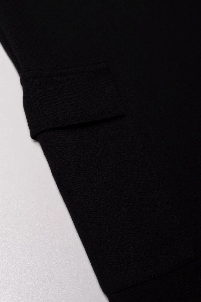 Cargo Flare Legging Black sold by Ackermas product image thumbnail 2