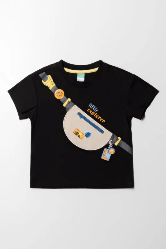 Slingback T-Shirt Black sold by Ackermas