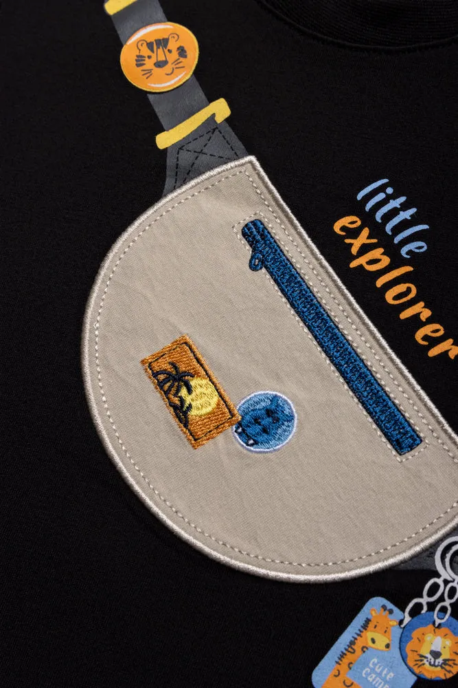 Slingback T-Shirt Black sold by Ackermas product image thumbnail 2