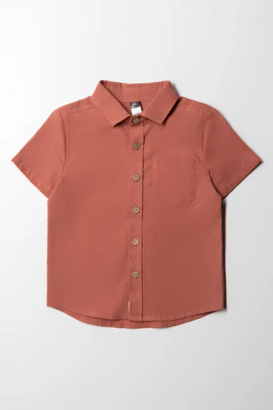 Short Sleeve Shirt Dark Pink sold by Ackermas