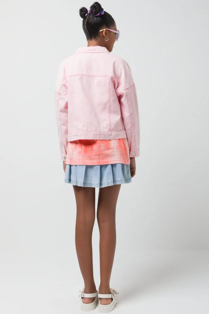 Denim Jacket Pink sold by Ackermas product image thumbnail 3
