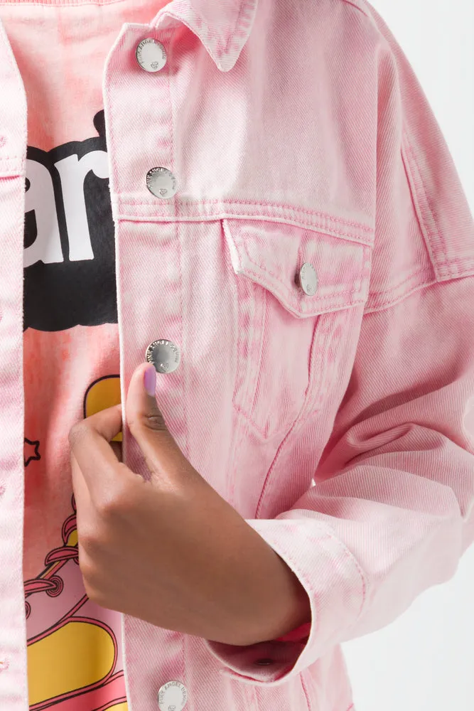 Denim Jacket Pink sold by Ackermas product image thumbnail 4