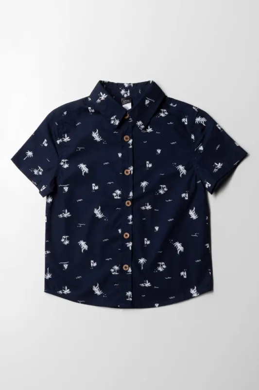 Short Sleeve Shirt Navy sold by Ackermas