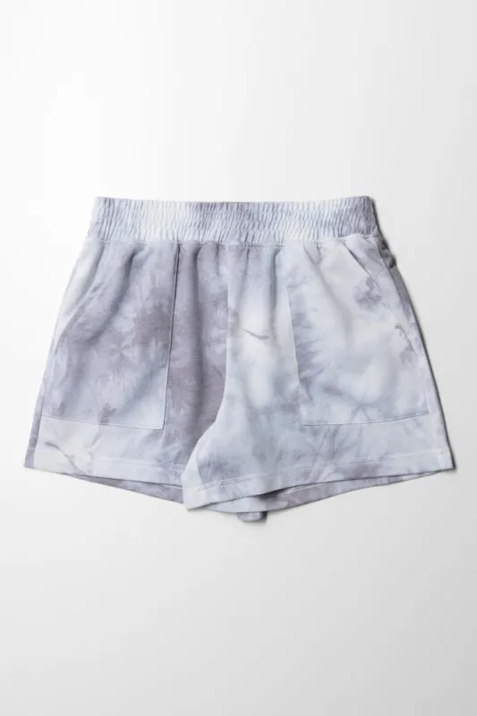 Tie Dye Pull On Short Dark Grey sold by Ackermas