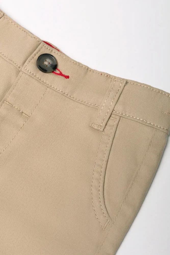 Slim Fit Chino Pants Natural sold by Ackermas product image thumbnail 2