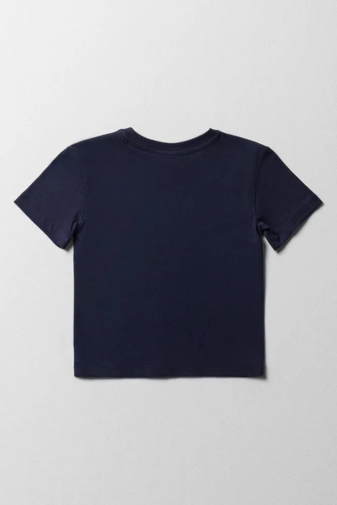 Short Sleeve T-Shirt Navy sold by Ackermas product image thumbnail 3