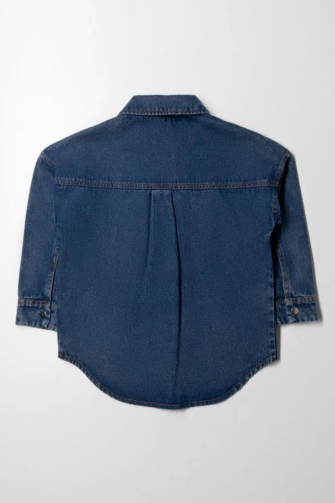 Denim Shirt Blue sold by Ackermas product image thumbnail 3