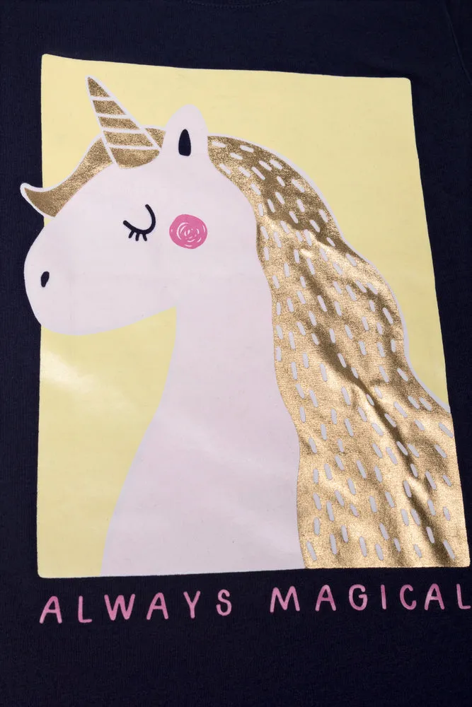 Long Sleeve T-Shirt Navy sold by Ackermas product image thumbnail 2