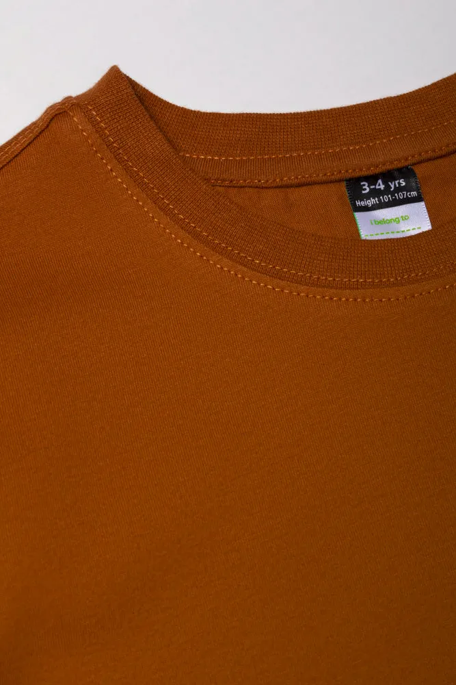 Long Sleeve T-Shirt Brown sold by Ackermas product image thumbnail 2