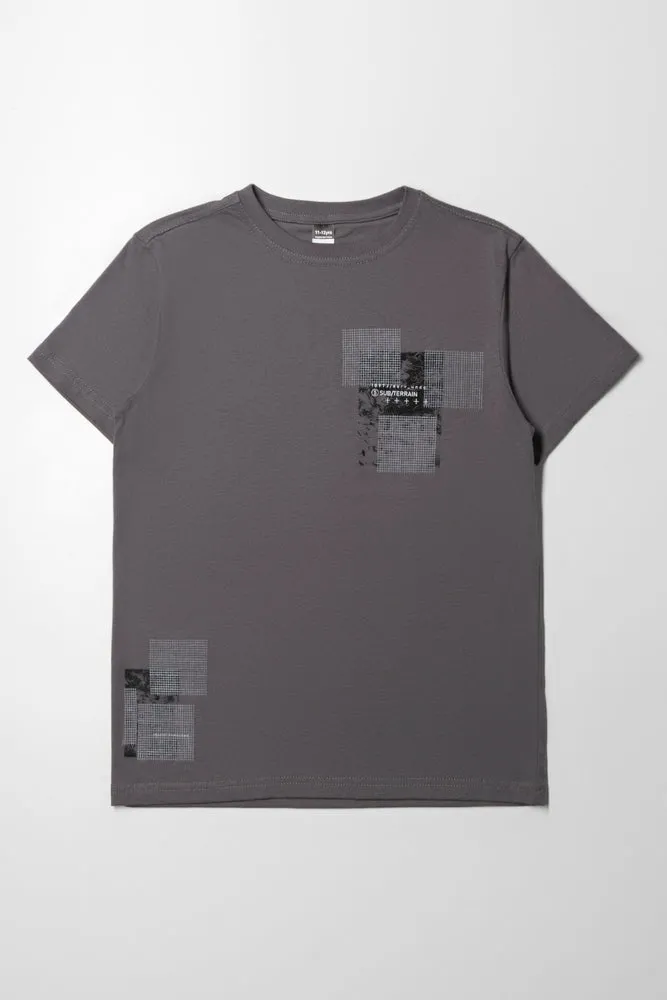 Short Sleeve T-Shirt Dark Grey sold by Ackermas