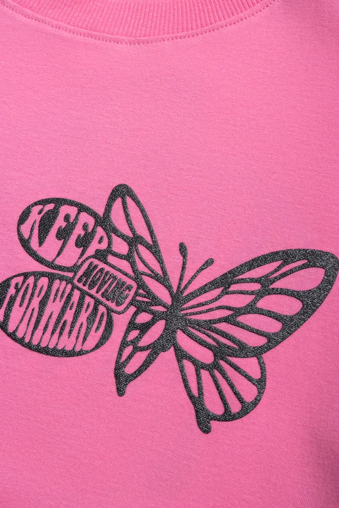 Oversized Tshirt Butterfly Rosebloom sold by Ackermas product image thumbnail 2