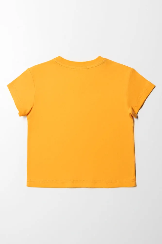 Short Sleeve T-Shirt Yellow sold by Ackermas product image thumbnail 3