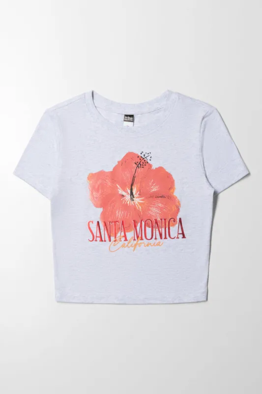 Hibiscus T-Shirt Grey sold by Ackermas