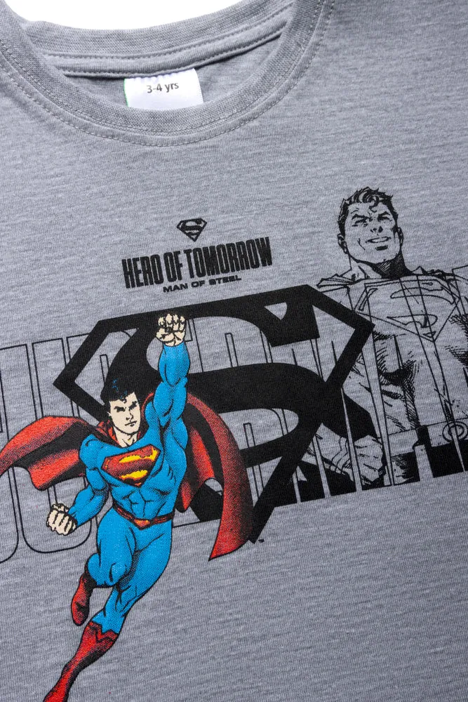 Superman T-Shirt Grey sold by Ackermas product image thumbnail 2