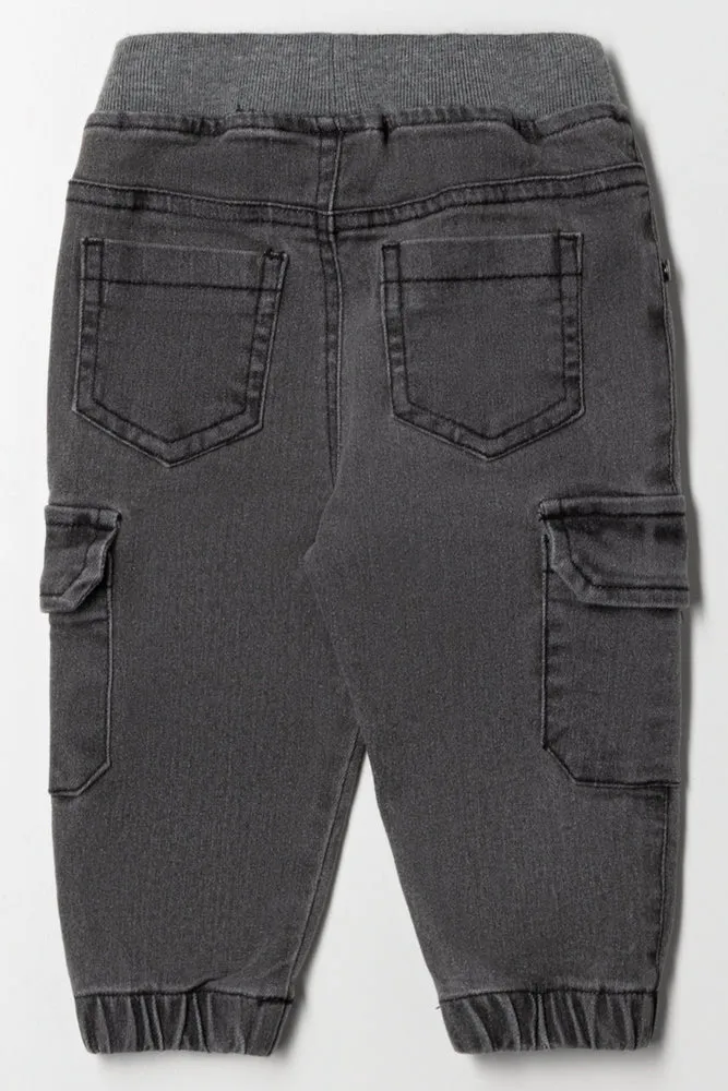 Denim Cargo Pants Grey sold by Ackermas product image thumbnail 4
