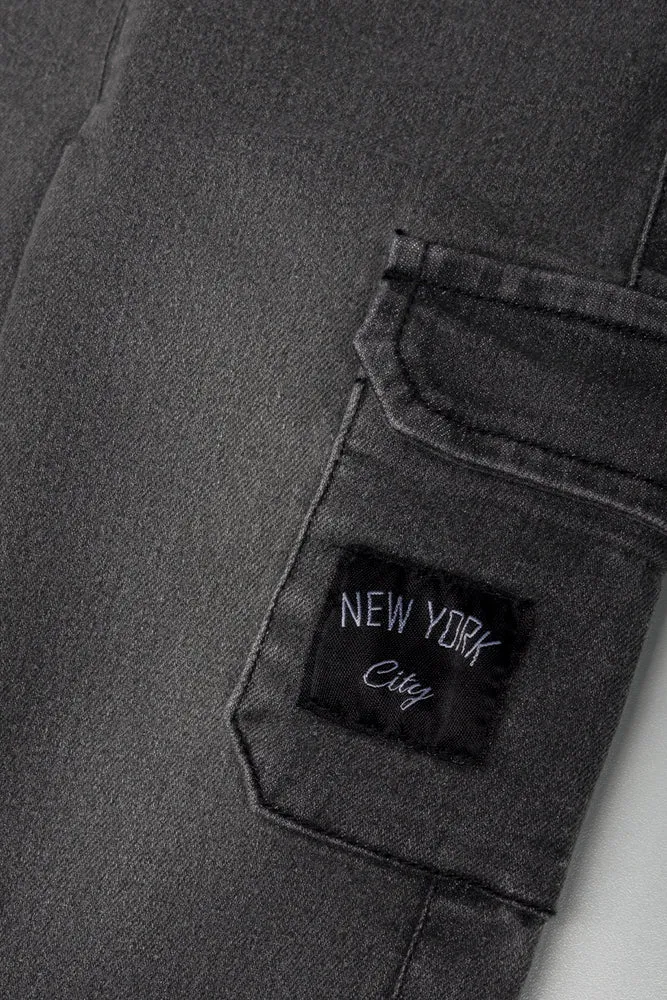 Denim Cargo Pants Grey sold by Ackermas product image thumbnail 2