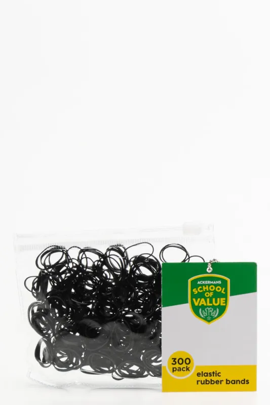 300 Pack Rubber Bands Black sold by Ackermas