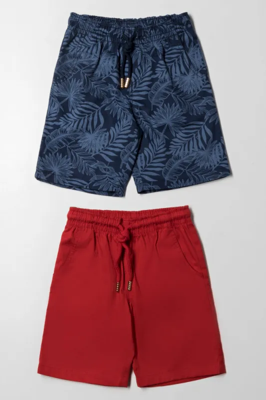 2 Pack Shorts Red And Navy sold by Ackermas