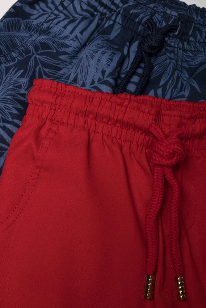 2 Pack Shorts Red And Navy sold by Ackermas product image thumbnail 2