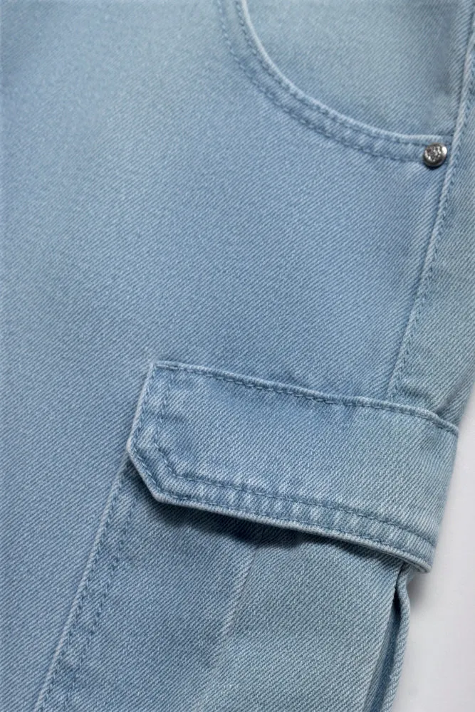 Cargo Mini Skirt Blue sold by Ackermas product image thumbnail 2