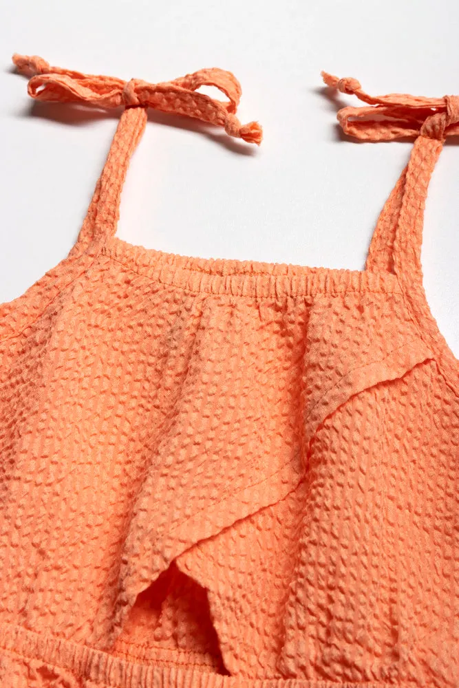 Strappy Dress With Cutout Orange sold by Ackermas product image thumbnail 2