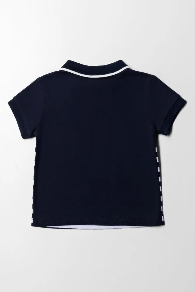Stripe Golfer Navy sold by Ackermas product image thumbnail 3
