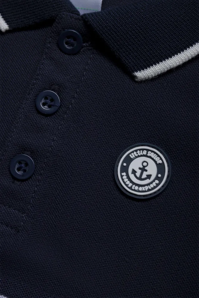 Stripe Golfer Navy sold by Ackermas product image thumbnail 2