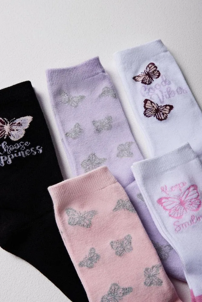 5 Pack Socks Anklet Hearts sold by Ackermas product image thumbnail 2