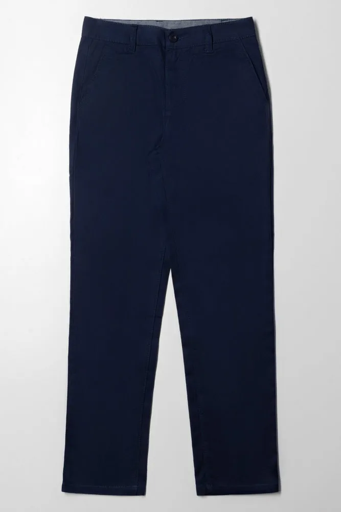 Chino Trousers Navy sold by Ackermas
