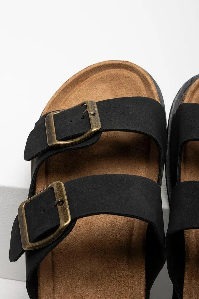 Double Strap Sandal Black sold by Ackermas product image thumbnail 5