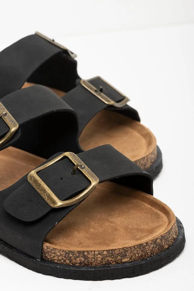 Double Strap Sandal Black sold by Ackermas product image thumbnail 3