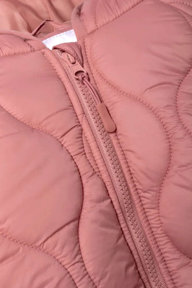 Hooded Puffer Jacket Pink sold by Ackermas product image thumbnail 2