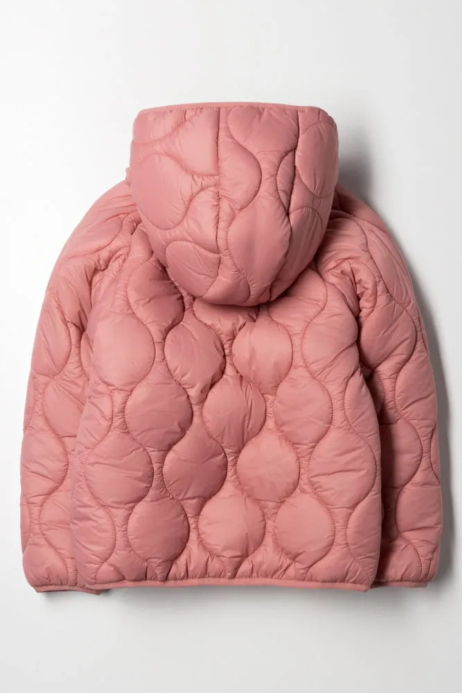 Hooded Puffer Jacket Pink sold by Ackermas product image thumbnail 4