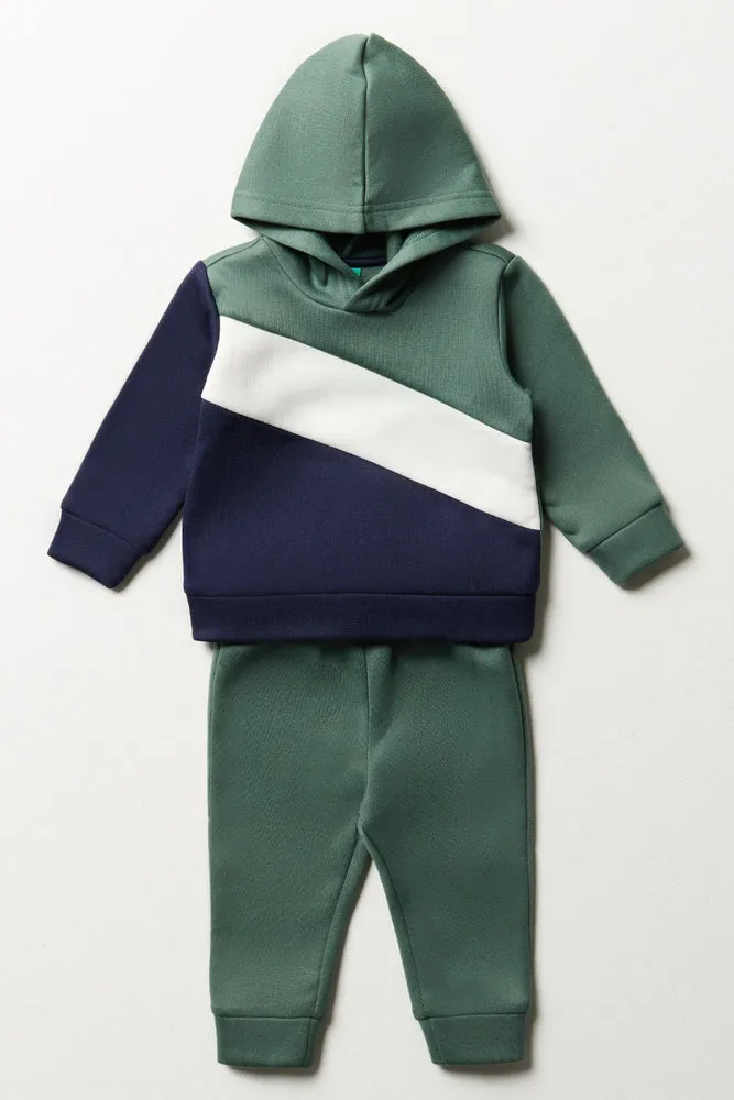 Colourblock Tracksuit Green sold by Ackermas