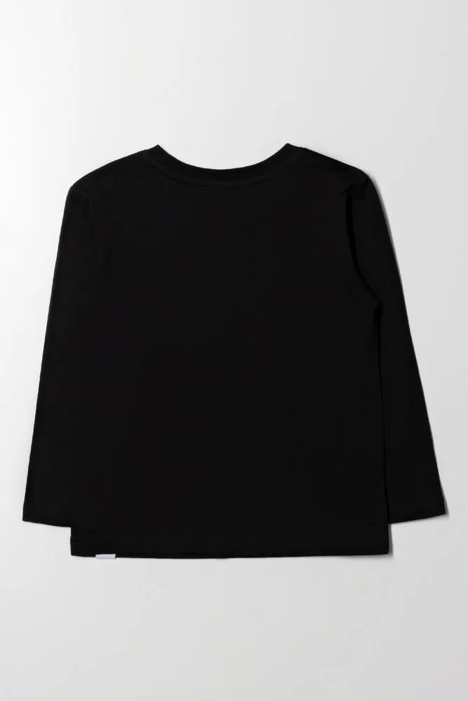 Long Sleeve T-Shirt Black sold by Ackermas product image thumbnail 3
