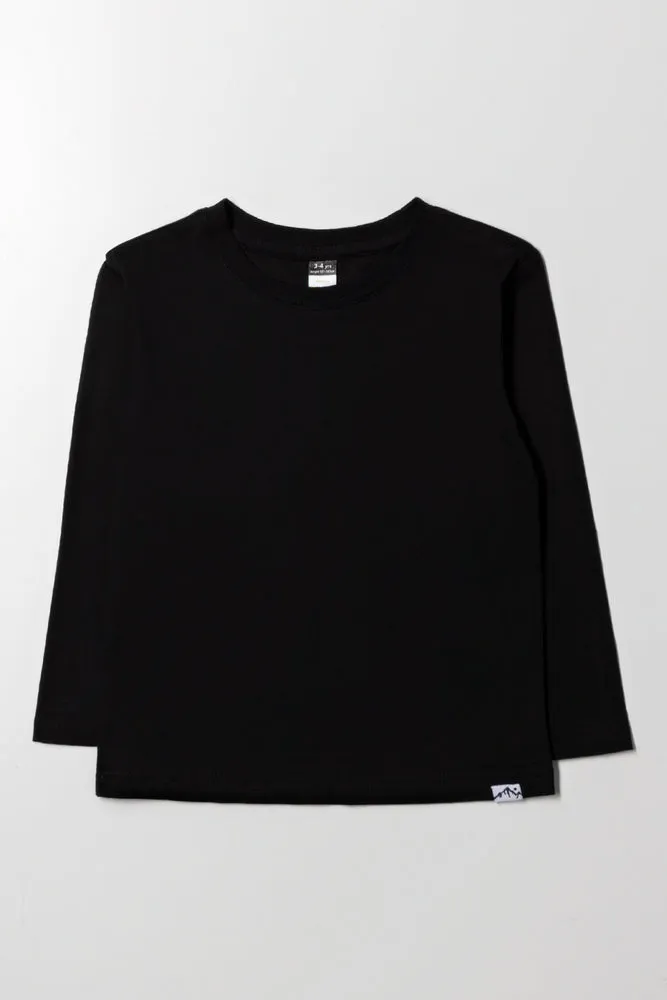 Long Sleeve T-Shirt Black sold by Ackermas