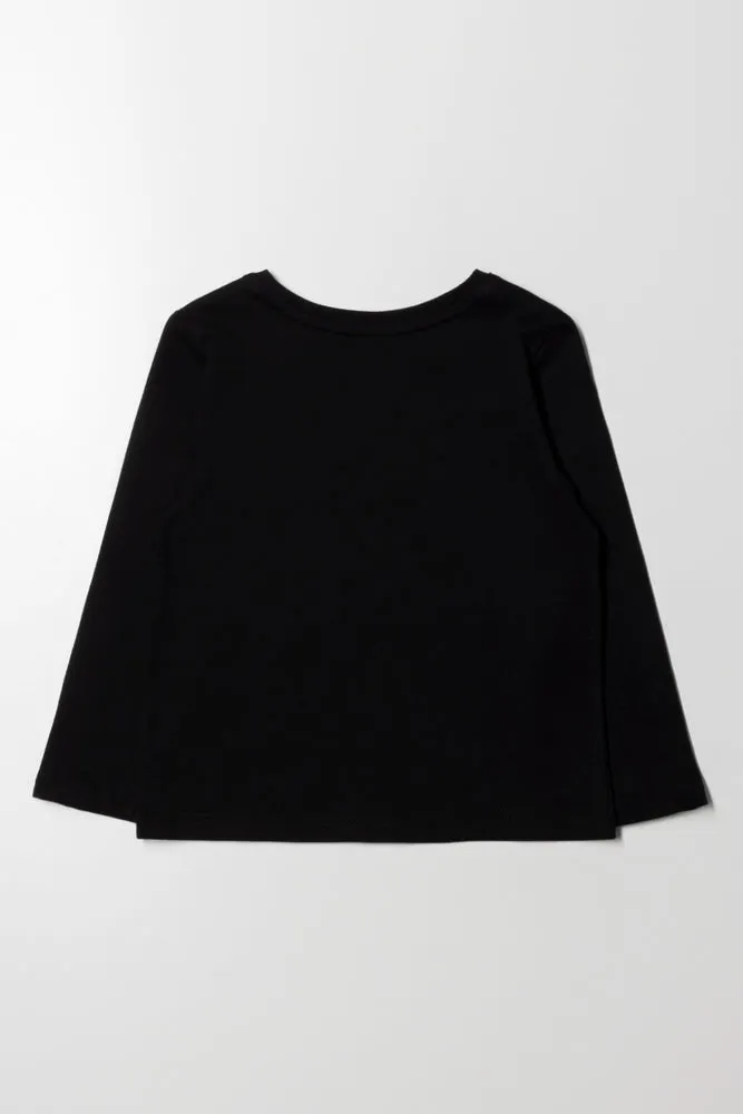 Long Sleeve T-Shirt Black sold by Ackermas product image thumbnail 3