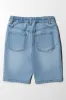 Ripped Denim Short Blue sold by Ackermas