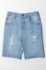 Ripped Denim Short Blue sold by Ackermas